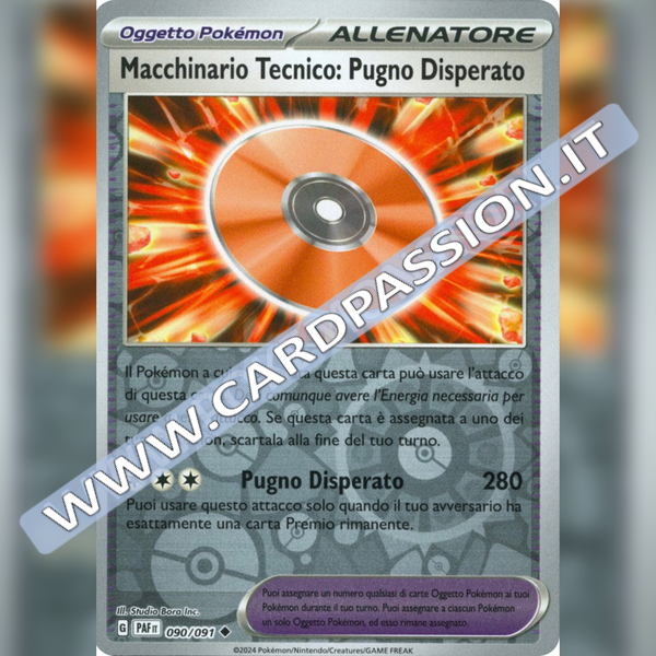 090/091 Macchinario Tecnico: Pugno Disperato Reverse | Destino di Paldea