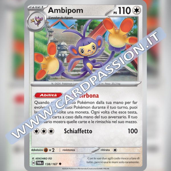 138/167 Ambipom | Crepuscolo Mascherato