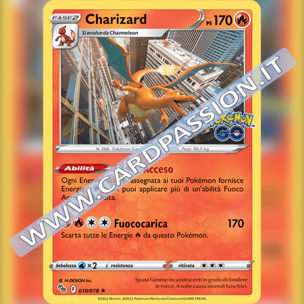 010/078 Charizard Rara Holo | Pokémon GO - Card Passion