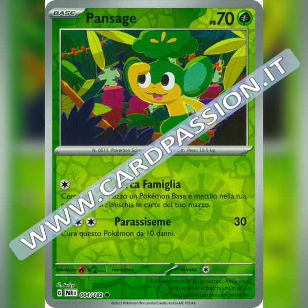 004/182 Pansage Reverse | Paradosso Temporale