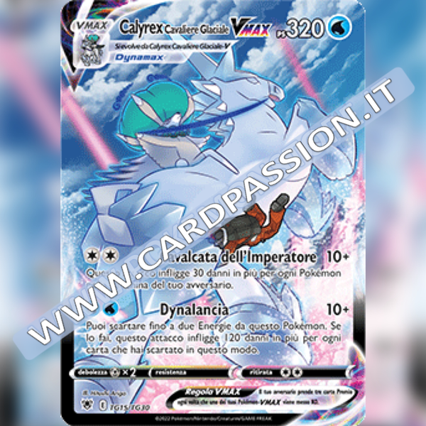 TG15/TG30 Calyrex Cavaliere Glaciale VMax | Lucentezza Siderale - Card Passion