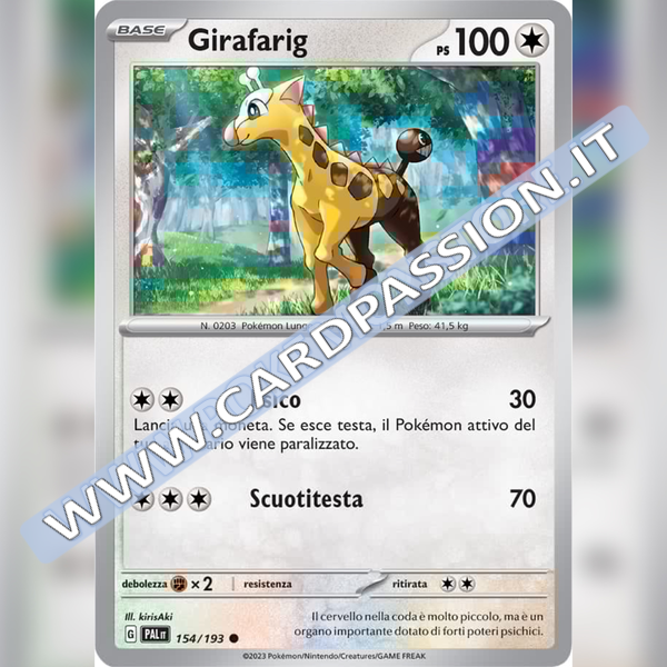 154/193 Girafarig | Evoluzioni a Paldea
