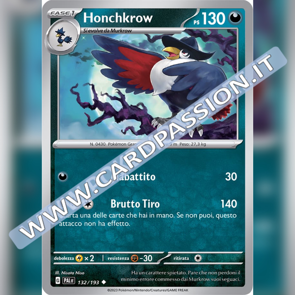 132/193 Honchkrow | Evoluzioni a Paldea
