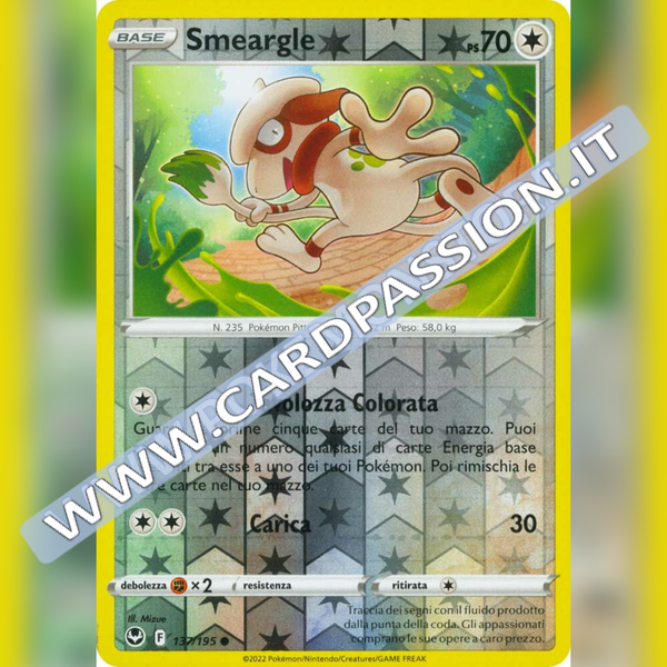 137/195 Smeargle Reverse | Tempesta Argentata