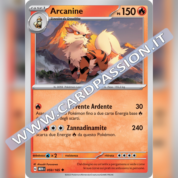 059/165 Arcanine | Scarlatto e Violetto 151