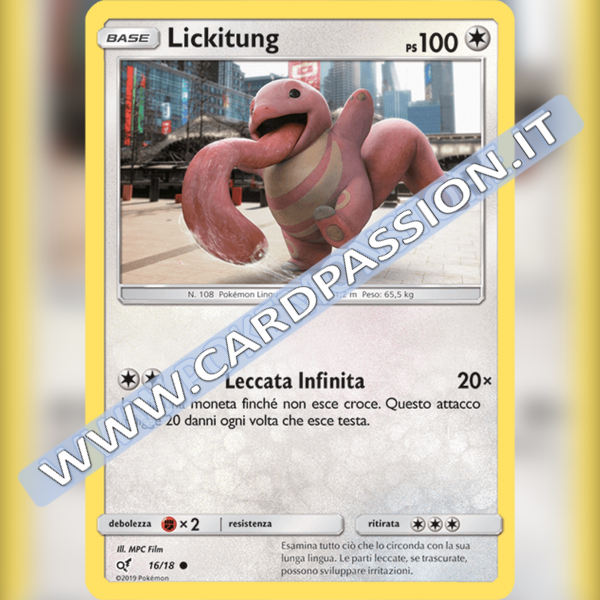 16/18 Lickitung Holo | Detective Pikachu
