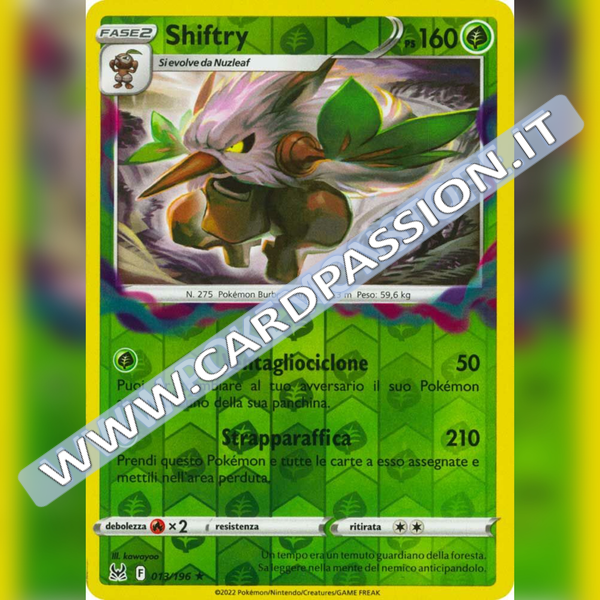 013/196 Shiftry Reverse | Origine Perduta - Card Passion
