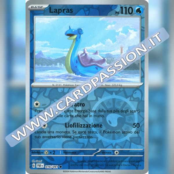 016/091 Lapras Reverse | Destino di Paldea