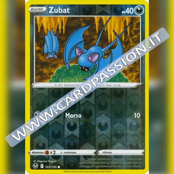 103/195 Zubat Reverse | Tempesta Argentata