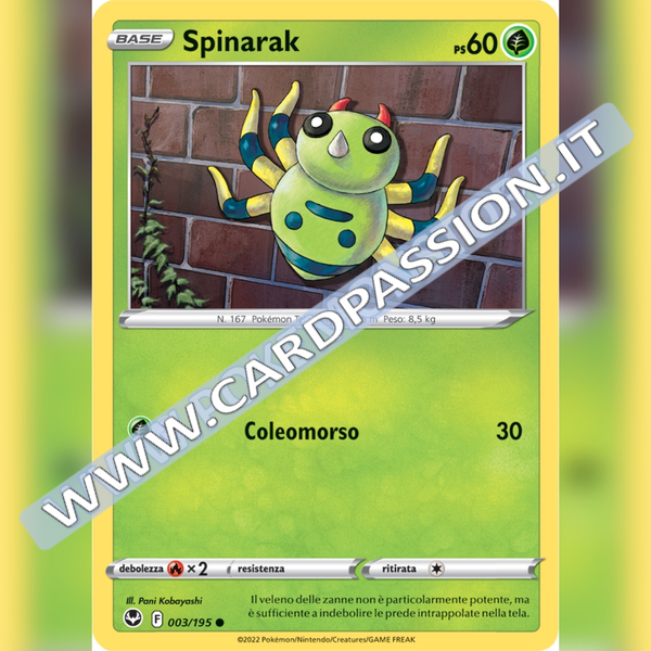 003/195 Spinarak | Tempesta Argentata