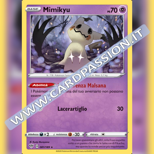 081/189 Mimikyu Rara | Fiamme Oscure - Card Passion