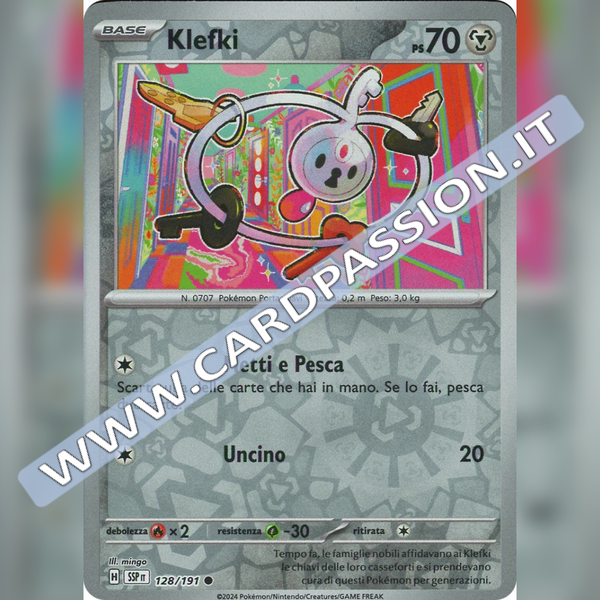 128/191 Klefki Reverse | Scintille Folgoranti