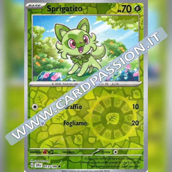 013/198 Sprigatito Reverse | Scarlatto e Violetto