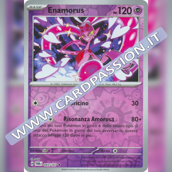 093/167 Enamorus Reverse | Crepuscolo Mascherato