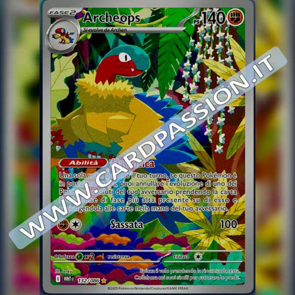 132/086 Archeops Illustrazione Rara | Fuoco Bianco