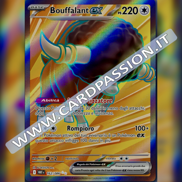 162/086 Bouffalant ex (Full Art) | Fuoco Bianco