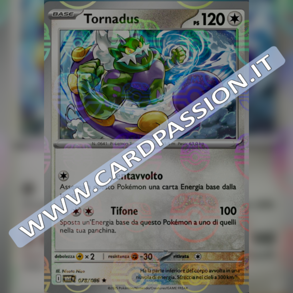 078/086 Tornadus Master Ball Reverse | Fuoco Bianco