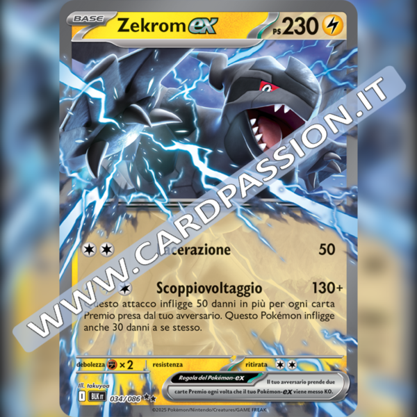 034/086 Zekrom ex | Luce Nera