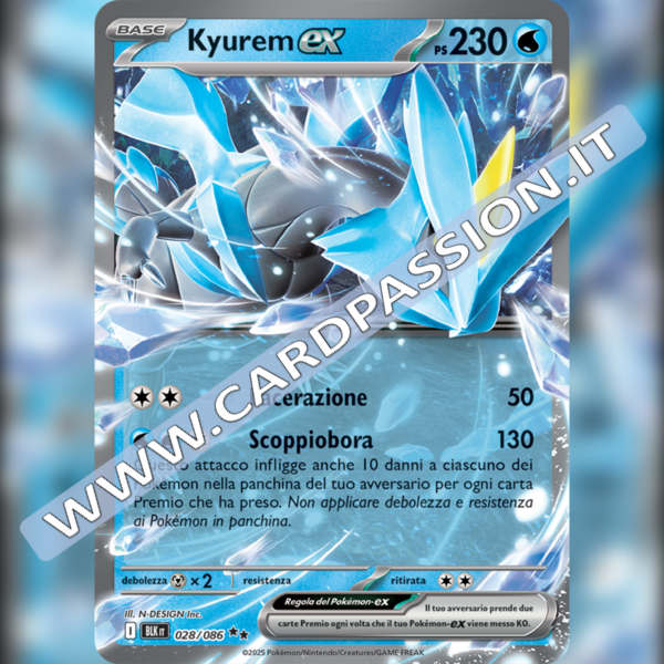 028/086 Kyurem ex | Luce Nera