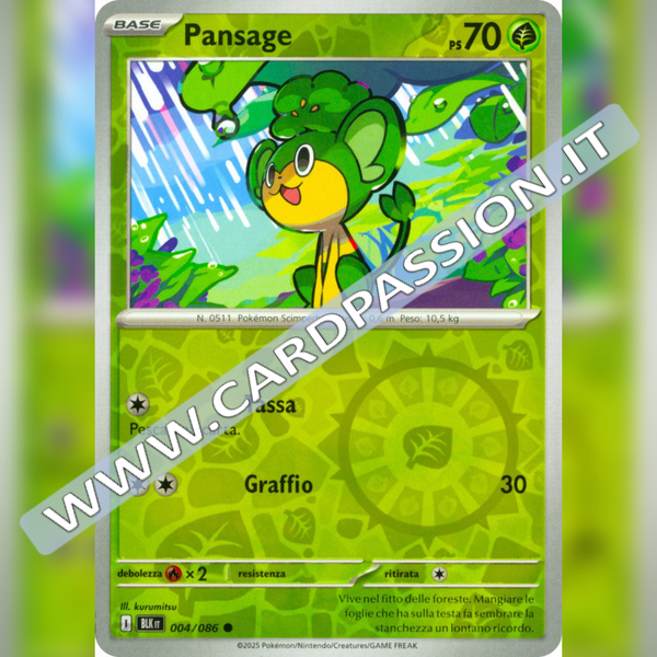 004/086 Pansage Reverse | Luce Nera