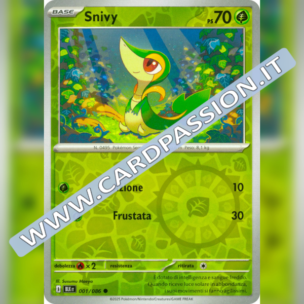 001/086 Snivy Reverse | Luce Nera