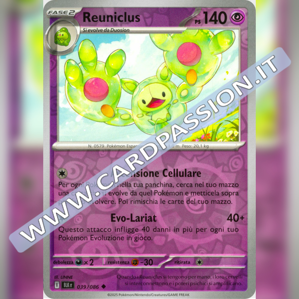 039/086 Reuniclus Reverse | Luce Nera