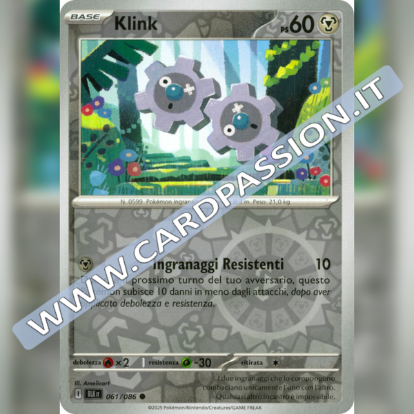 061/086 Klink Reverse | Luce Nera