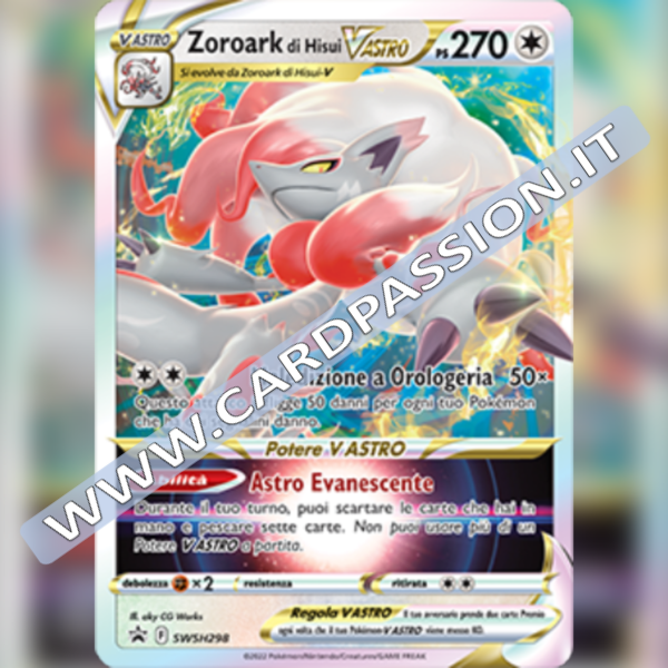 SWSH298 Zoroark di Hisui VAstro | Carta Gigante 13,3 X 18,2cm