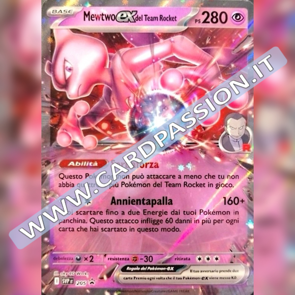 SVP205 Mewtwo EX del Team Rocket | Black Star Promo