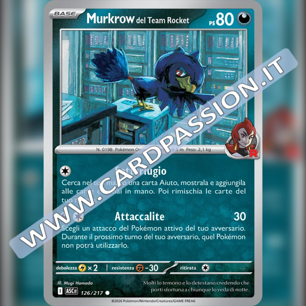 126/217 Murkrow del Team Rocket | Ascesa Eroica