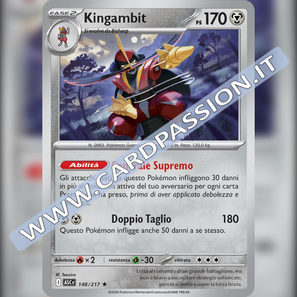 148/217 Kingambit Holo | Ascesa Eroica