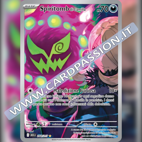 244/217 Spiritomb di Camilla Illustrazione Rara | Ascesa Eroica