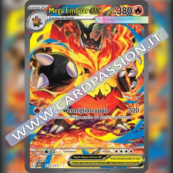 273/217 Mega Emboar ex (SIR) | Ascesa Eroica