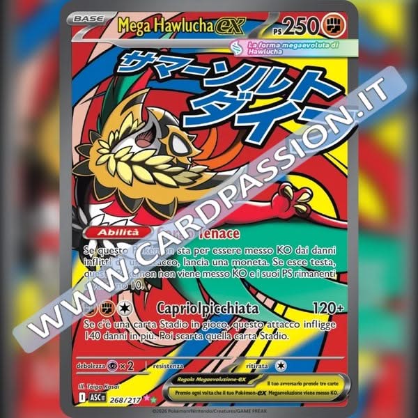 268/217 Mega Hawlucha ex (MA) | Ascesa Eroica