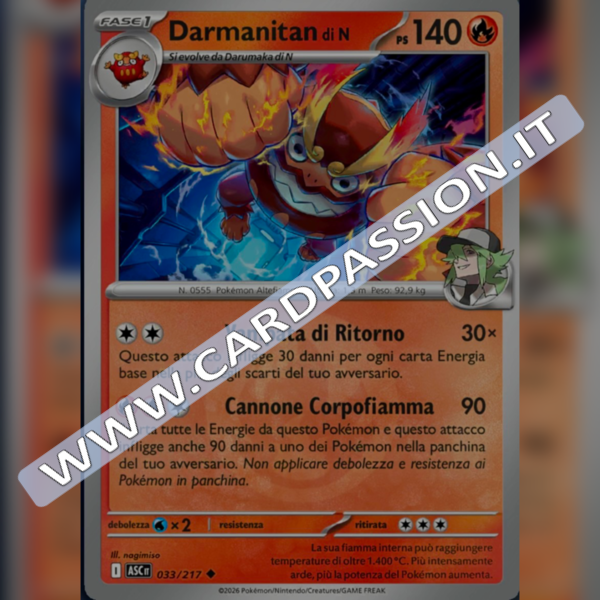 033/217 Darmanitan di N Reverse | Ascesa Eroica
