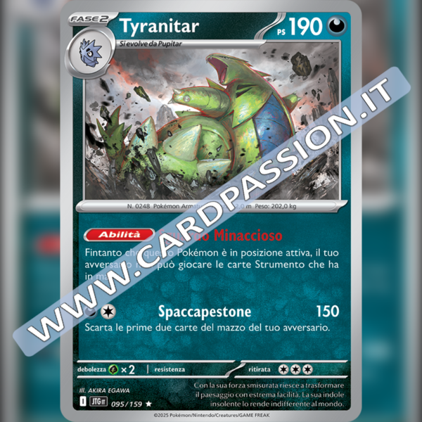 095/159 Tyranitar Holo | Avventure Insieme