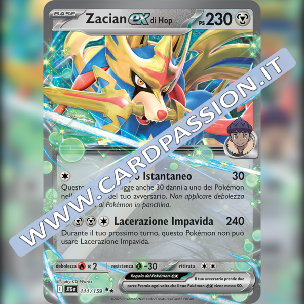 111/159 Zacian ex di Hop | Avventure Insieme