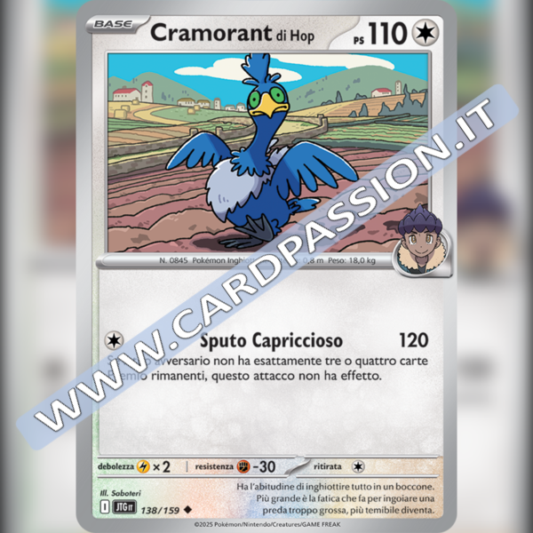 138/159 Cramorant di Hop | Avventure Insieme