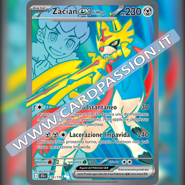 176/159 Zacian ex di Hop (Full Art) | Avventure Insieme
