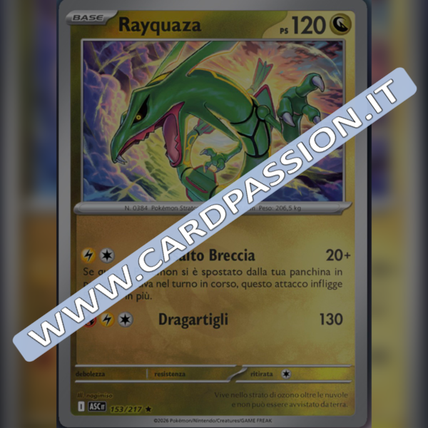 153/217 Rayquaza Reverse | Ascesa Eroica