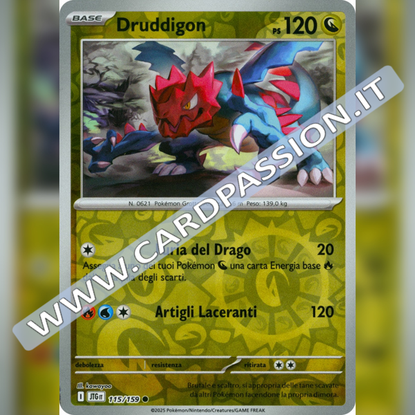 115/159 Druddigon Reverse | Avventure Insieme