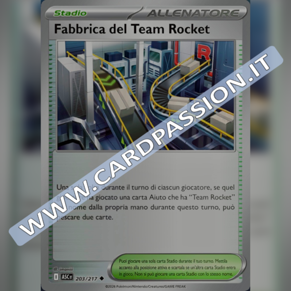 203/217 Fabbrica del Team Rocket Reverse | Ascesa Eroica