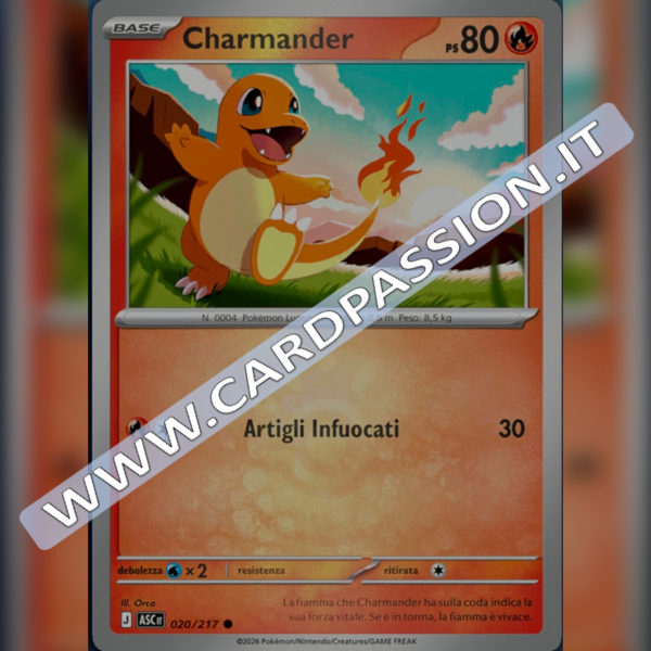 020/217 Charmander Poke Ball Reverse | Ascesa Eroica