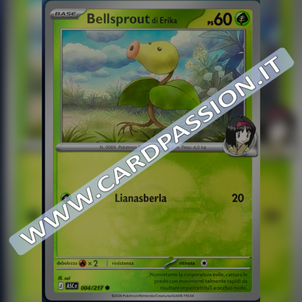 004/217 Bellsprout di Erika Poke Ball Reverse | Ascesa Eroica