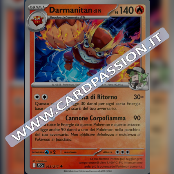 033/217 Darmanitan di N Poke Ball Reverse | Ascesa Eroica