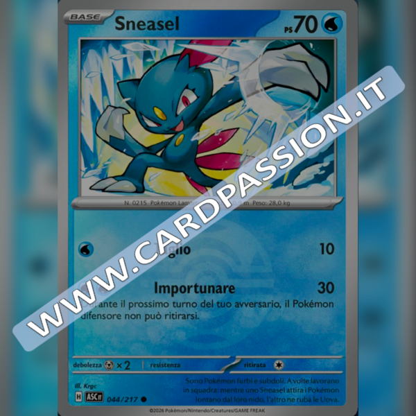 044/217 Sneasel Poke Ball Reverse | Ascesa Eroica