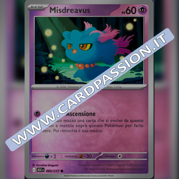 085/217 Misdreavus Poke Ball Reverse | Ascesa Eroica