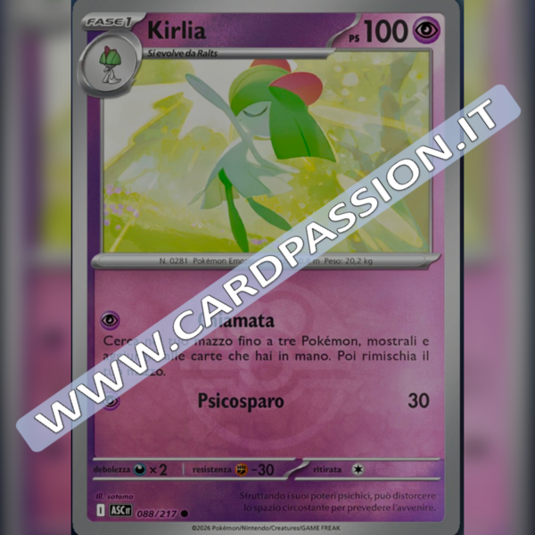 088/217 Kirlia Poke Ball Reverse | Ascesa Eroica