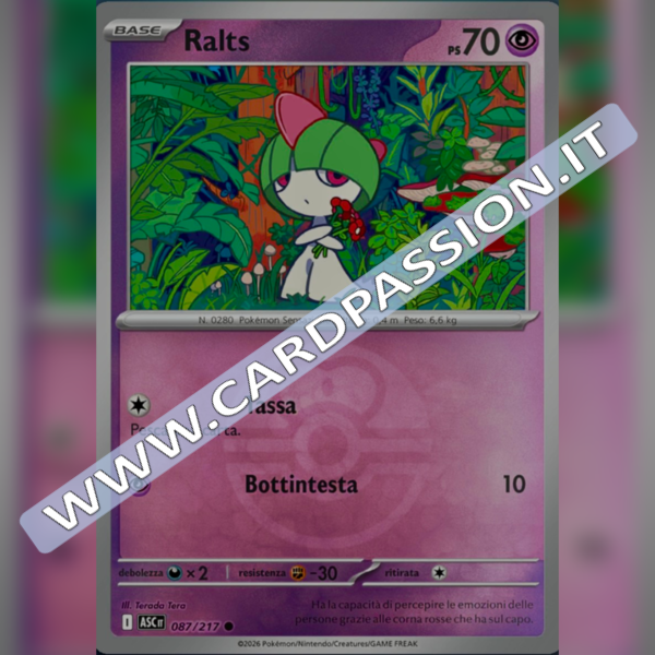 087/217 Ralts Poke Ball Reverse | Ascesa Eroica