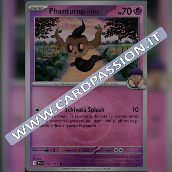 095/217 Phantump di Hop Poke Ball Reverse | Ascesa Eroica